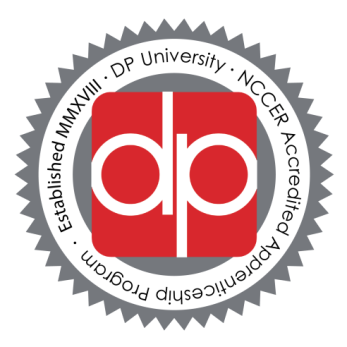 The logo for DPE University.