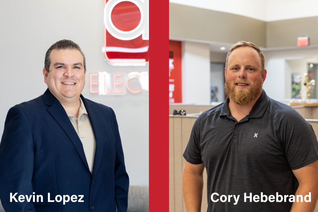 Kevin Lopez and Cory Herbe are two experienced electricians who work for DP Electric. They specialize in enhancing safety standards while executing electrical projects.